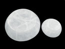 Selenite Round Shape Crystal Charging Bowl Dish 2-5.75"Inches Sold Per Piece
