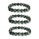 Grade AAA Seraphinite Smooth Round Beaded Bracelet Size 10mm 7.5'' Length