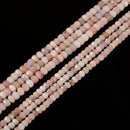Pink Morganite Faceted Rondelle Wheel Disc Beads Size 4-5x7mm 6x8mm 15.5''Strand