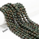Natural Seraphinite Smooth Round Beads Size 6mm 8mm 10mm 15.5'' Strand