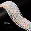 Multi-color MOP Shell Smooth Round Beads Size 3mm 4mm 15.5'' Strand