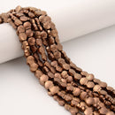 Gray/Gold/Silver/Copper Color Hematite Scallop Shape Beads Size 8x9mm 15.5''Strd