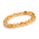 Natural Citrine Smooth Round Beaded Bracelet Size 8mm 7.5'' Length 3 PCS/Set
