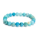 Natural Hemimorphite Smooth Round Beaded Bracelet 8mm 7.5'' Length 3 PCS/Set