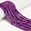 Natural Purple Phosphosiderite Faceted Cube Beads Size 4mm 15.5'' Strand