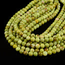 Natural Grade AAA Green Opal Smooth Round Beads Size 8mm 10mm 15.5'' Strand