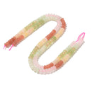 07-Multi-color Dyed Jade Smooth Rondelle Beads Size 5x8mm 15.5'' Strand