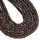 Natural Light Smoky Quartz Faceted Cube Beads Size 7mm 15.5'' Strand
