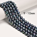 Grade A Peacock Fresh Water Pearl Potato Beads 7.5-8mm 8-9mm 9-10mm 14.5''Strand