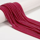 Natural Ruby Smooth Rondelle Beads Size 3x4mm 3x5mm 15.5'' Strand