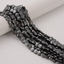 Gray/Gold/Silver/Copper Color Hematite Scallop Shape Beads Size 8x9mm 15.5''Strd