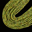 Natural Peridot Smooth Round Beads Size 4mm 15.5'' Strand
