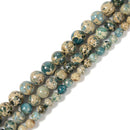Natural Snake Skin Jasper Smooth Round Beads Size 4mm 6mm 8mm 10mm 15.5'' Strand