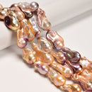 Natural Purple Fresh Water Pearl Baroque Shape Beads 15-18x25-35mm 15.5" Strand