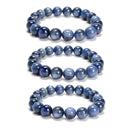 High Quality Kyanite Smooth Round Beaded Bracelet 10mm 7.5'' Length Sold by Piece