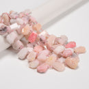Graduated Pink Opal Faceted Trapezoid Shape Beads Size 13x18-15x20mm 15.5'' Strd