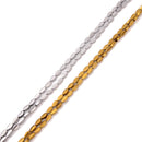 Gold/ Silver Plated Hematite Carved Leaf Shape Beads Size 4x8mm 16" Strand