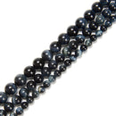 Natural Blue Tiger Eye Smooth Round Beads Size 6mm 8mm 10mm 12mm 15.5'' Strand
