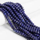 Lapis Lazuli Faceted Rondelle Beads Size 5x8mm 15.5'' Strand
