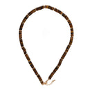Yellow Tiger Eye Size 2x6mm Rondelle Beaded Necklace 17''-18.5"Length Adjustable