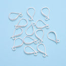 925 Sterling Silver Hook Clasp Size 12x19mm 2 Pcs Per Bag