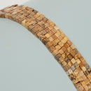 Natural Picture Jasper Smooth Cube Beads Size 4mm 15.5'' Strand