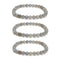 Natural Gray Labradorite Smooth Round Beaded Bracelet 6mm 7.5'' Length 3 PCS/Set