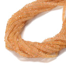 Natural Citrine Faceted Rondelle Beads Size 2.5x4mm 15.5'' Strand