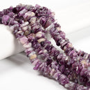 Natural Purple Mica Irregular Pebble Nugget Chips Beads Size 10-12mm 16'' Strand