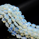 Opalite Five-Pointed Star Shape Beads Size 15mm 15.5'' Strand