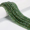 Natural Green Apatite Faceted Round Beads Size 4mm 15.5" Strand