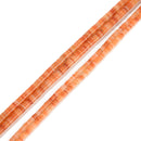 Natural Red Aventurine Heishi Disc Beads Size 1.5x4mm 1.5x6mm 15" Strand