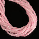 Natural Rose Quartz Heishi Disc Beads Size 2x4mm 15'' Strand