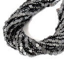 Gray Gold Silver Plated Hematite Top Drilled Heart Beads Size 6mm 15.5'' Strand