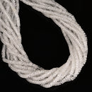 Natural Clear Quartz Heishi Disc Beads Size 2x4mm 15'' Strand