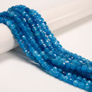 Apatite Color Dyed Jade Faceted Cube Beads Size 7mm 15.5'' Strand