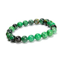 Narutal Variscite Smooth Round Beaded Bracelet Size 8mm 7.5'' Length Sold by Piece