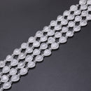 Natural Clear Quartz Heart Shape Beads Size 10mm 15.5'' Strand