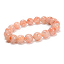 Sunstone Lepidocrocite Smooth Round Beaded Bracelet 10mm 7.5'' Length3 PCS/Set