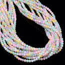 Multi-color MOP Shell Smooth Round Beads Size 3mm 4mm 15.5'' Strand