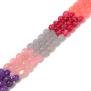03 Multi-color Dyed Jade Pebble Nugget Beads Size 8x10mm 15.5'' Strand