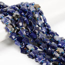 Natural Sodalite Five-Pointed Star Shape Beads Size 15mm 15.5'' Strand