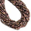 Natural Rhodonite Heishi Disc Beads Size 2x4mm 15.5'' Strand