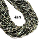 Natural Emerald Faceted Round Beads Size 2mm 3mm 4mm 6mm 15.5" strand