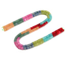 04-Multi-color Gemstone Smooth Rondelle Beads Size 2x6mm 15.5'' Strand