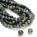2.0mm Hole Kambaba Jasper Smooth Round Beads Size 8mm 10mm 15.5" Strand