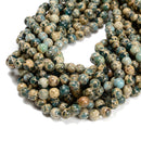 Natural Snake Skin Jasper Smooth Round Beads Size 4mm 6mm 8mm 10mm 15.5'' Strand