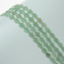 Natural Green Aventurine Cross Beads Size 10x14mm 12x20mm 15.5'' Strand