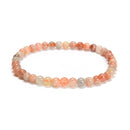 Natural Arusha Smooth Round Beaded Bracelet Size 5mm7.5'' Length 3 PCS Per Set