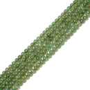 Natural Green Apatite Smooth Round Beads 3-3.5mm 4mm 5mm 5.5-6mm 15.5'' Strand